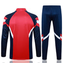 Conjunto Arsenal Zíper Curto Vermelho e Azul