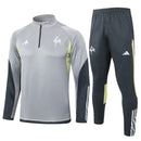 Conjunto Atlético MG Zíper Curto Treino Cinza Claro