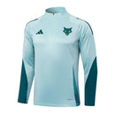 Conjunto Cruzeiro Ziper Curto Treino Azul Claro