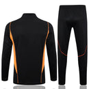 Conjunto Internacional Zíper Curto 2023/24 - Preto e Laranja