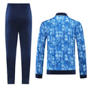 Conjunto Inglaterra Zíper Longo Azul